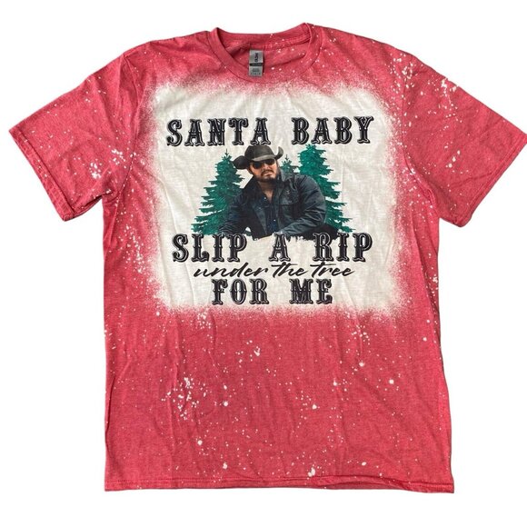 Yellowstone Christmas T-shirt Slip A Rip Under The Tree For Me Size Large - Picture 2 of 5